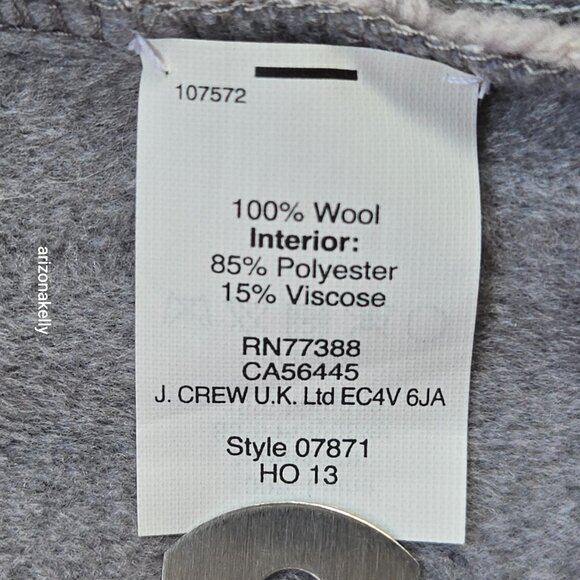 NWOT J. Crew 100% Wool Colorblock Varsity Bomber Jacket Size Small - Picture 10 of 11